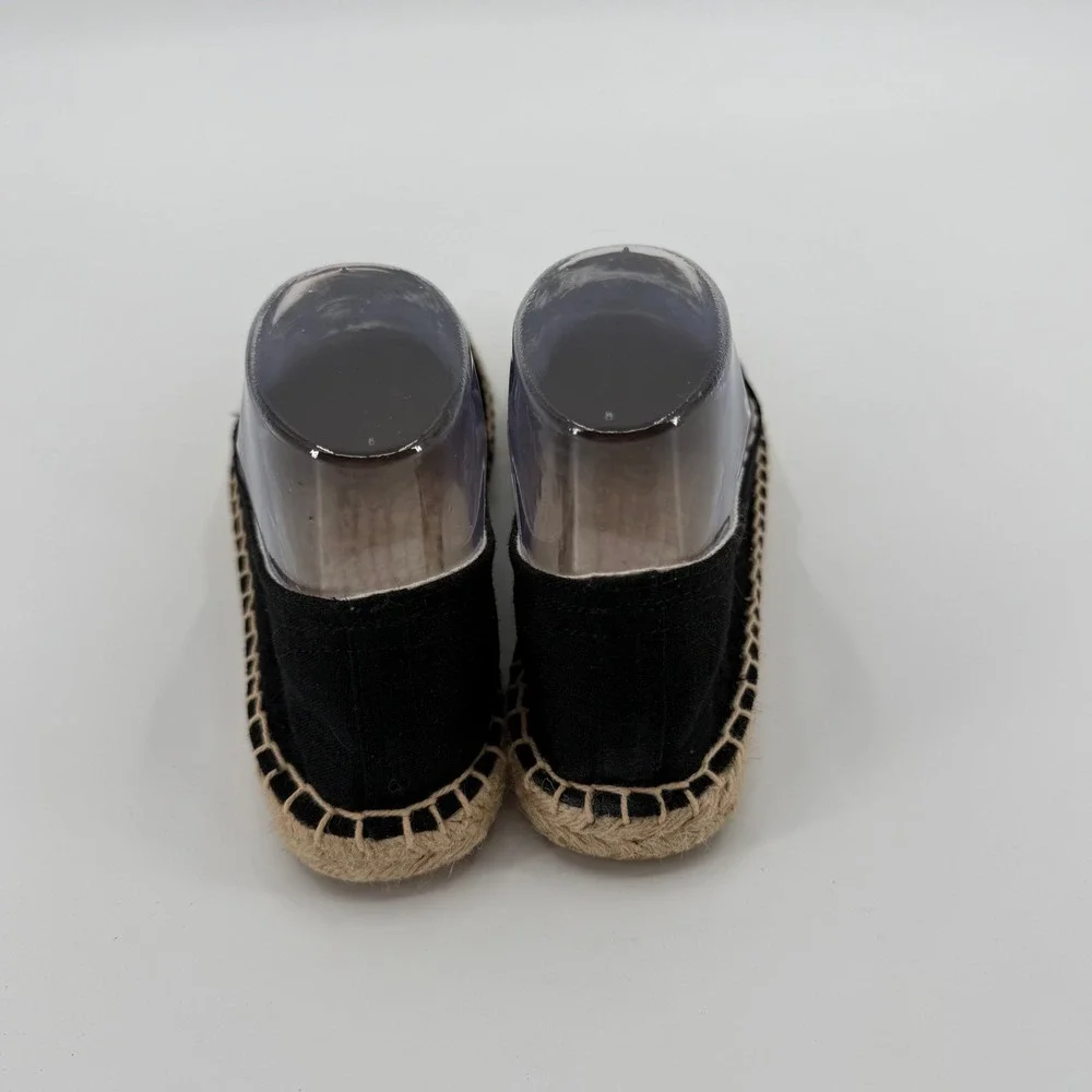 Soludos Camera Glasses Espadrilles Womens Size 8 Black‎ Canvas Slip On